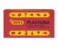 Jovi Caja de 30 Pastillas de Plastilina 50gr - Pasta de Modelar Vegetal - Mezclables - No Endurece - sin Gluten - Inocua y No Toxica - Color Rojo