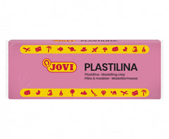 Jovi Caja de 15 Pastillas de Plastilina 150gr - Pasta Vegetal - No Endurece - sin Gluten - Inocua - Facil de Moldear - Ideal para Volumen y Moldes - Color Rosa