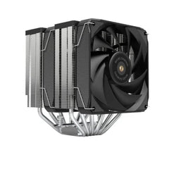 Mars Gaming MCPU-XU6 Disipador CPU - Doble torre - Ventiladores hibridos ultrasilenciosos - 6 heatpipes de cobre - HCT Ultra - Hasta 350W TDP - Negro - Color Negro
