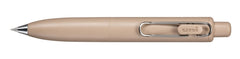 Uni-ball One P Boligrafo Retractil con Punta Fina 0.5mm - Agarre Suave y Comodo - Tinta Color Negro - Cuerpo de Color Marron Cafe