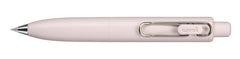 Uni-ball One P Boligrafo Retractil con Punta Fina 0.5mm - Agarre Suave y Comodo - Tinta Color Negro - Cuerpo de Color Rosa Peach