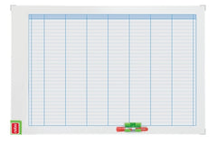 Nobo Performance Planificador Semanal de Pizarra Magnetica 710x50x1030mm - Incluye Kit de Planificacion de Imanes