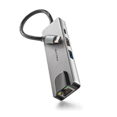 NGS Wonder Dock Supra 4 en 1 Hub USB-C - 1x USB 3.0, 1x USB-C PD 100W, 1x HDMI, 1x RJ45 - Admite Resoluciones Maximas de 4K a 30 Hz - Velocidad LAN de 1 Gbps