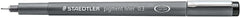 Staedtler Pigment Liner 308 Rotulador Calibrado - Trazo 0.3mm - Secado Rapido - Color Negro