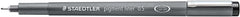 Staedtler Pigment Liner 308 Rotulador Calibrado - Trazo 0.5mm - Secado Rapido - Color Negro