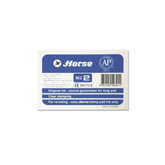 Horse Tampon Metalico Nº2 - Facil de Recargar - Resistente y Duradero - Color Azul