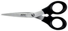 Leitz Tijeras de Acero Inoxidable 16.5cm - Ideales para Casa, Colegio, Oficina - Color Negro