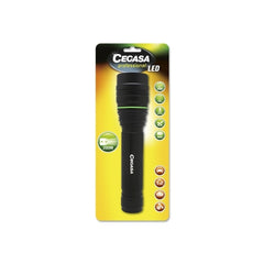 Cegasa Professional LED Flashlight 2000lm - Measurements 24 x 5.5cm - Made of Aluminum - 3 Positions - Powered by 9 AA Batteries (Not Included)