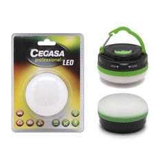 Cegasa Professional 5 LED 30lm Flashlight - Hanging Hook - 5 Lighting Modes - Shock and Water Resistant IP44 - Powered by 3 AAA Batteries (Not Included)