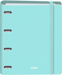 Dohe Serenity Polyfoam Carpeta de 4 Anillas Mixtas de 35mm A4 Recambio 100 Hojas Cuadricula 5mm - Cubierta de Polyfoam 2mm - Cierre con Goma - Incluye 4 Separadores y Sobre de Polipropileno - Color Verde