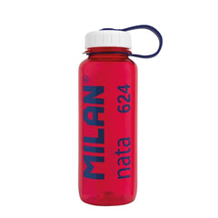 Milan Nata® 624 Botella de Tritan 0.65L - Muy Ligera - Dosificador ExtraÃble - Escala de Medida - Libre de BPA - Rosa Transparente/Blanco