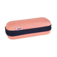 Milan Coleccion 430 Estuche Portatodo Ovalado Semirrigido - Compartimento Interior de Malla - Tejido Resistente a las Roturas y Rasgaduras - Color Rosa