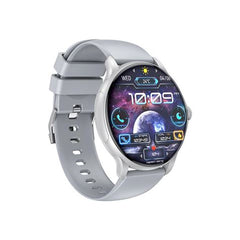 XO J11 Reloj Inteligente Smartwatch Pantalla Redonda 2.06" HD - Asistente de Voz - Control de Musica - Always On Display - Llamadas BT - IP68 - Color Plata