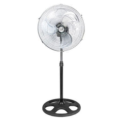 Muvip Ventilador Industrial de Pie - 75W - 45cm - 3 Velocidades - Color Plata/Negro