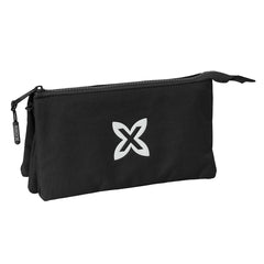 Safta Munich Basicos Estuche Portatodo - 3 Compartimentos - 22x12x3cm - Color Negro