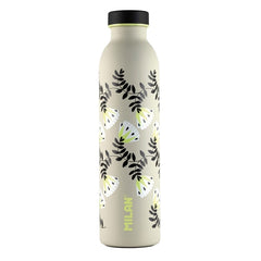 Milan Serie Especial Wallpaper Botella Isotermica 0.59L - Doble Pared de Acero Inoxidable - Liquidos Calientes hasta 12h, Frios hasta 24h - Color Beige