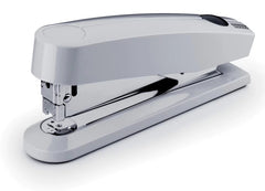 Novus B 7A Grapadora Automatica de Sobremesa + Caja de 200 Grapas 24/6 - Funcion Automatica para Grapar sin Esfuerzo hasta 8 Hojas - Grapa hasta 30 Hojas - Grapado Cerrado, Abierto y Clavado - Color Gris