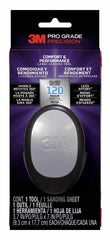 3M Pro Grade Precision Comfort & Performance Herramienta Manual de Lijado - Formato Grande - 9.3x17.7cm - Color Negro/Gris