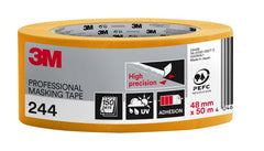 3M Cinta de Enmascarar Profesional - Multisuperficie - 48mm x 50m - 100% PEFC - Color Naranja