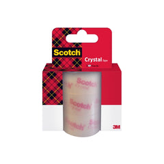 Scotch Crystal Pack de 3Â Cintas Adhesivas - Recambio - 19mm x 25m - Color Transparente