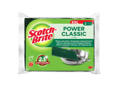 Scotch-Brite Classic Pack de 2Â Estropajos de Cocina XL - Color Verde Oscuro