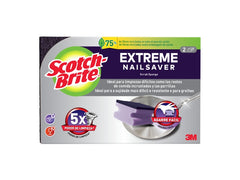 Scotch-Brite Extreme Pack de 2Â Estropajos de Cocina - Proteccion para los Dedos - Color Morado