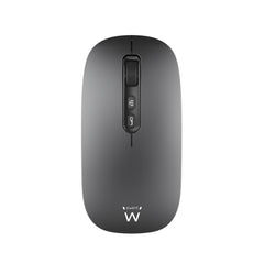 Ewent Raton Inalambrico - Conectividad Multidispositivo - Activacion Asistente IA - Recargable - 6 Botones - Bateria de 500mAh - Color Negro