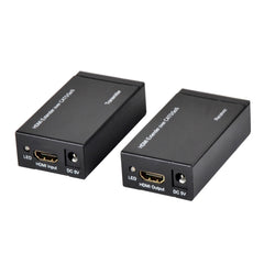 Ewent Pack Extensor HDMI por Cable UTP - hasta 60 Metros - Resolucion 1080P con Cable Cat6 - Color Negro