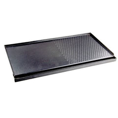 Muvip Plancha De Asar para Cocina Portatil - Zona Recoge Grasa - Bordes Antisalpicaduras - Revestimiento Antiadherente - Ideal para Cocinas Portatiles de 2 Quemadores - Compatible con MV0612, MV0613