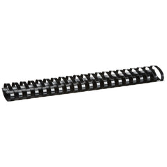 Fellowes Pack de 50 Canutillos de Plastico 51mm - Hasta 450 Hojas - Facil de Utilizar y Flexible - Alta Calidad - Color Negro