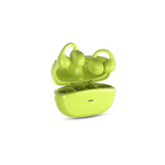 SPC Boost Clip Auriculares Inalambricos True Wireless - Diseño Open Ear - Cancelacion de Ruido - Control Tactil - Google Fast Pair - Color Verde Lima