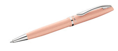 Pelikan Jazz Pastel Boligrafo con Mecanismo de Giro - Punta Mediana - Cuerpo Lacado - Recargable - Color Melocoton Pastel