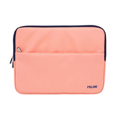 Milan Coleccion 430 Funda para Portatil hasta 13" - Forro Atercipelado - Bolsillo Delantero - Cierre de Cremallera - Color Rosa