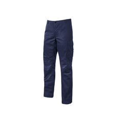 Upower Baltic Pantalon de Trabajo Algodon Elastico - Talla S - Efecto Desgastado, Bolsillos Multifuncionales, Cierre Resistente, Refuerzo en Rodillas, Ajuste Slim Fit, Proteccion DPI1 - Color Azul Oscuro Westlake