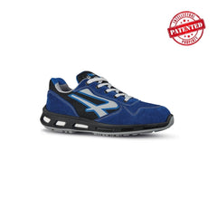 Upower Dea S ESD Calzado de Seguridad Bajos - Talla 41 - Parte Superior de Nailon Ultraflexible y Gamuza Suave, Puntera de Aluminio, Suela Antideslizante, Proteccion S1PS FO SR - Color Azul/Negro