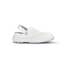 Upower Breeze O Calzado de Seguridad para Mujeres - Talla 37 - Comodos y Ligeros, Empeine en Microfibra, Suela Antideslizante, Puntal Composite, Proteccion SB e a FO SR - Color Blanco