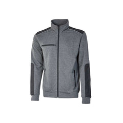 Upower Snug Sudadera Acolchada con Cremallera - Talla S - Bolsillos con Cierre, Refuerzos Antiabrasion, Insertos Reflectantes, Proteccion DPI1 - Color Gris Meteorito