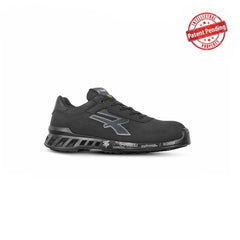 Upower Ben S ESD Calzado de Seguridad Resistentes al Agua - Talla 40 - Microfibra Efecto Nabuk, Puntera AirToe Aluminium, Suela Antideslizante, Anti-Perforacion, Proteccion Contra el Frio - Color Gris Oscuro