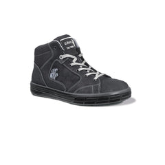 Upower Lion S Calzado de Seguridad Altos - Talla 46 - Cuero Nubuck Natural Hidrofugo, Puntal de Aluminio Resistente, Suelas Antideslizantes, Proteccion S3S FO SR - Color Gris Oscuro