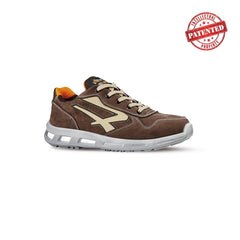Upower Spyke S ESD Calzado de Seguridad Bajos - Talla 48 - Cuero Nubuck Resistente, Puntera de Aluminio, Hidrofugos, Antiarrugas, Antideslizantes, Suela de Poliuretano, Proteccion S3S CI FO SR - Color Marron