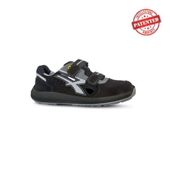 Upower Trix S ESD Calzado de Seguridad Bajos - Talla 39 - Gamuza Perforada, Puntera de Aluminio, Antideslizante, Antiarrugas, Suela PU/PU High Rebound, Proteccion S1PS FO SR - Color Negro