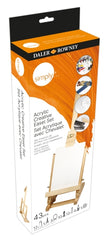 Daler Rowney Simply Creative Easel Pack de 43 Piezas - Pinturas Acrilicas - Incluye Caballete - Colores Surtidos