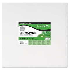 Daler Rowney Simply Carton Entelado - 250g - 40x40cm - Imprimacion Triple - Grano Medio - 100% Algodon sin Acido - 250g - Color Blanco
