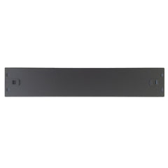 WP Tapa Delantera para Armario 2U - Instalacion sin Tornillos - 490x15x100mm - Color Negro
