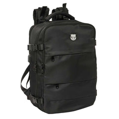 Safta F.C.Barcelona Mochila de Viaje Cabina de 23.1L - Espacio para Portatil hasta 15.6" - USB Integrado - Zapatero con Cremallera - 29x44x19cm - Color Negro