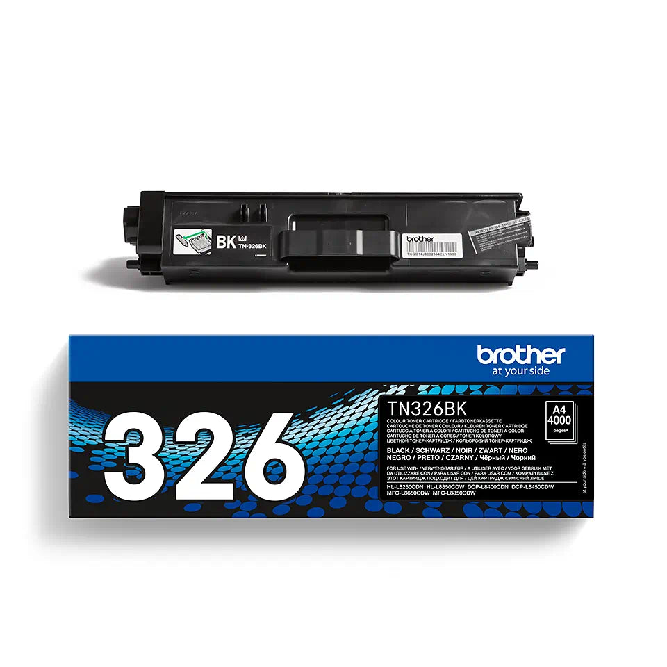 Brother TN326 Negro Cartucho de Toner Original - TN326BK - Loja do Tinteiro