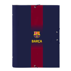 Safta F.C.Barcelona Carpeta Clasificadora - Tapas Duras Forradas - Cierre con Gomas Elasticas - Formato Folio - 26x33.5x4cm - Color Rojo y Azul