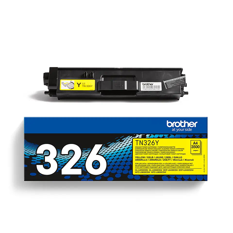 Brother TN326 Amarillo Cartucho de Toner Original - TN326Y - Loja do Tinteiro