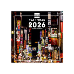 Finocam Calendario de Pared Internacional - Anual 2026 - Imagenes Variadas - 191x5x185mm - Tematica de Viajes