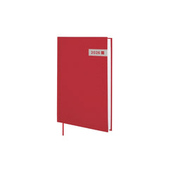 Finocam Dynamic Porto Agenda en Catalan - Anual 2026 - Sin Cierre - Formato Y10 - 145x23x210mm - 1 Dia por Pagina - Color Rojo